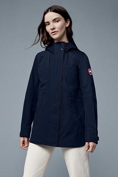 Chamarras Canada Goose Mujer Outlet - Minden Rompevientos Azul Oscuro Marino LM9560731